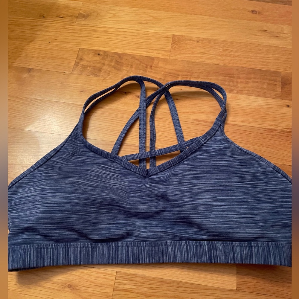 ZYIA Blue Textured Sports Bra